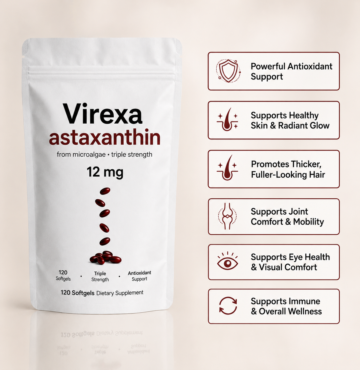 Virexa Astaxanthin Anti-Aging Formula
