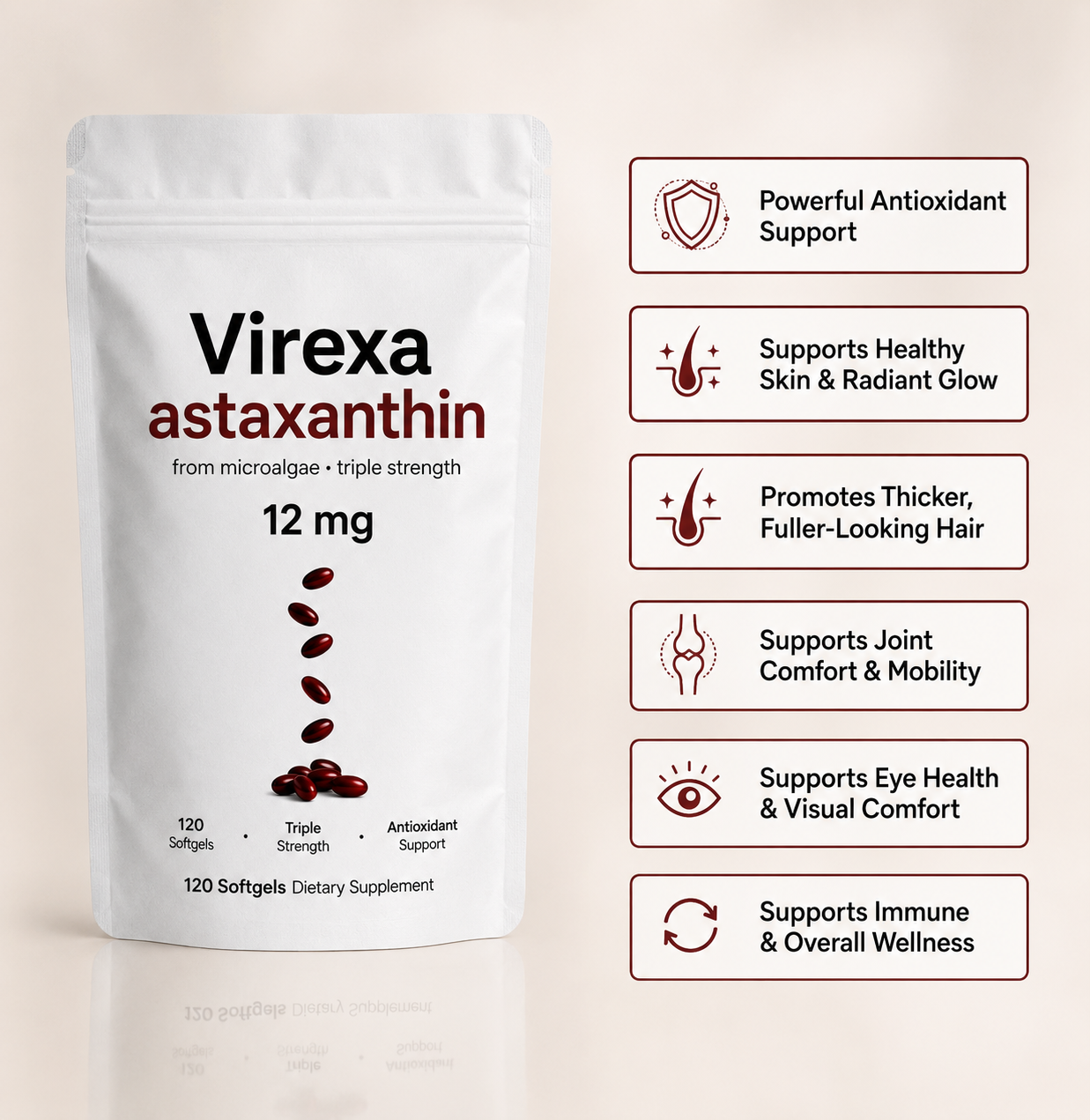 Virexa Astaxanthin Anti-Aging Formula